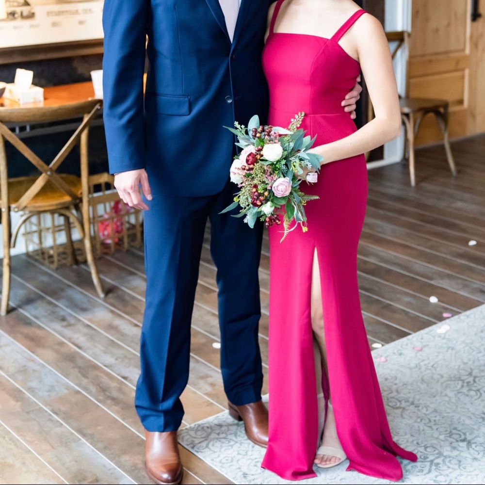 Burgundy Bridesmaid Dress